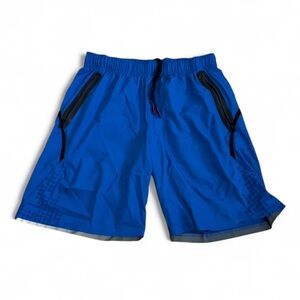 Spyder Blue Active Shorts with Black Details